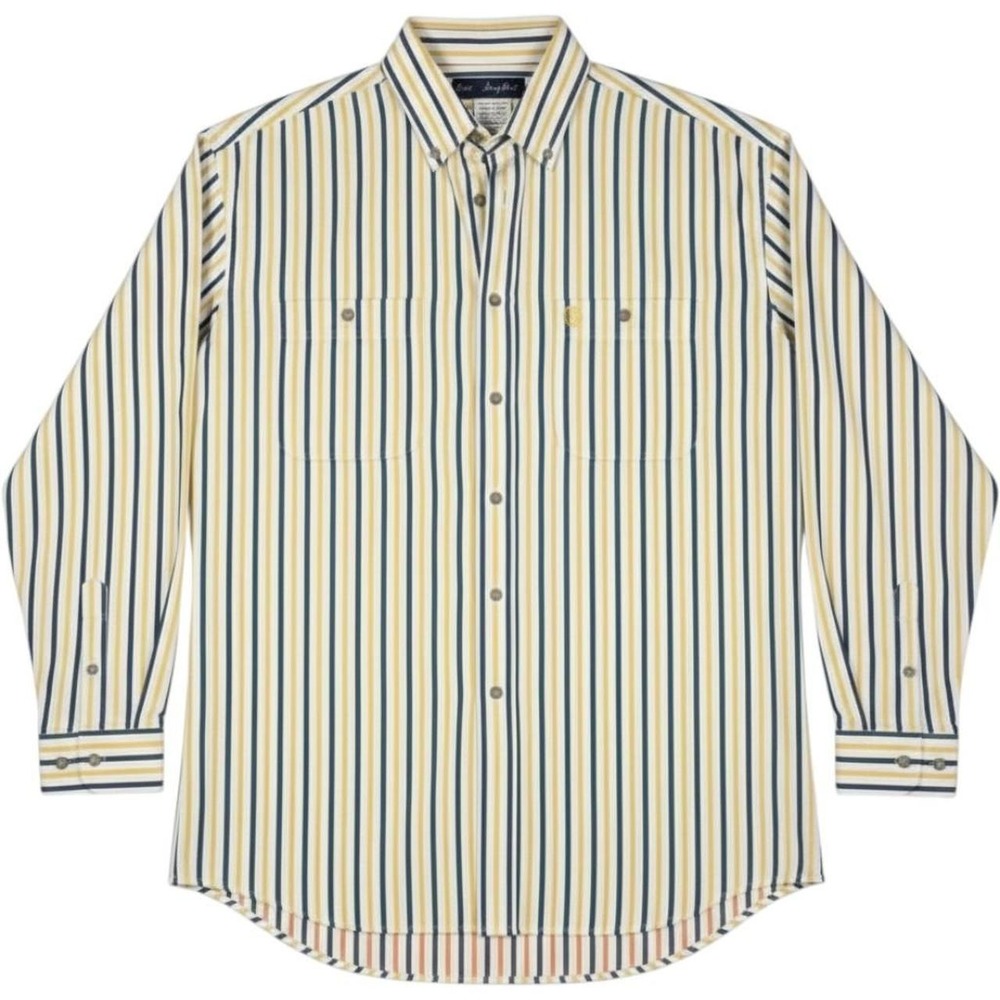 George Strait x Wrangler Cowboy Cut Striped Button-Up (M/L)